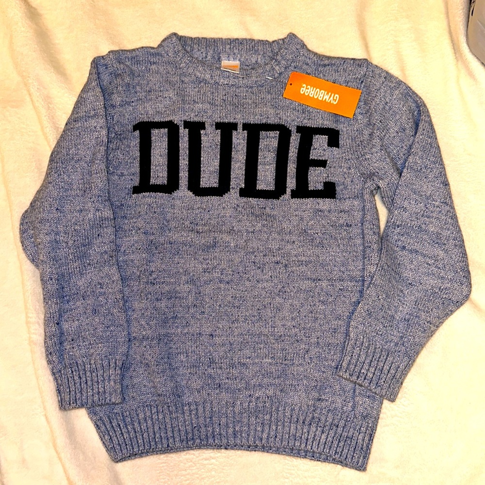 NWT GYMBOREE BLUE DUDE SWEATER 7 8 NEW